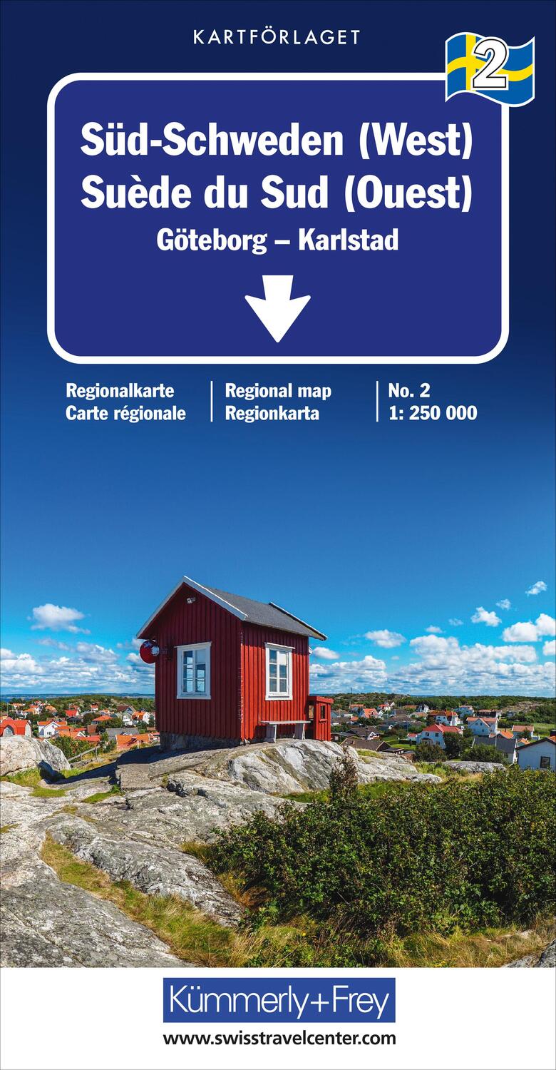 Cover: 9783259018095 | Süd-Schweden (West) Nr. 02 Regionalkarte Schweden 1:250 000 | Deutsch