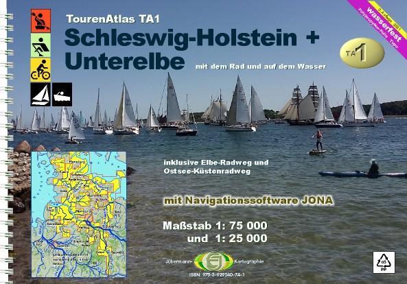 Cover: 9783929540741 | TourenAtlas TA1 Schleswig-Holstein-Unterelbe | Erhard Jübermann | Buch