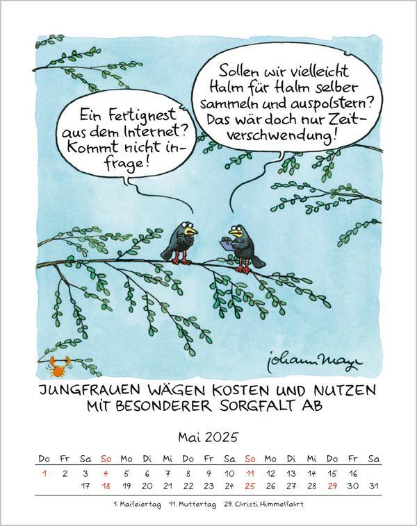 Bild: 9783731876670 | Jungfrau 2025 | Verlag Korsch | Kalender | Spiralbindung | 13 S.