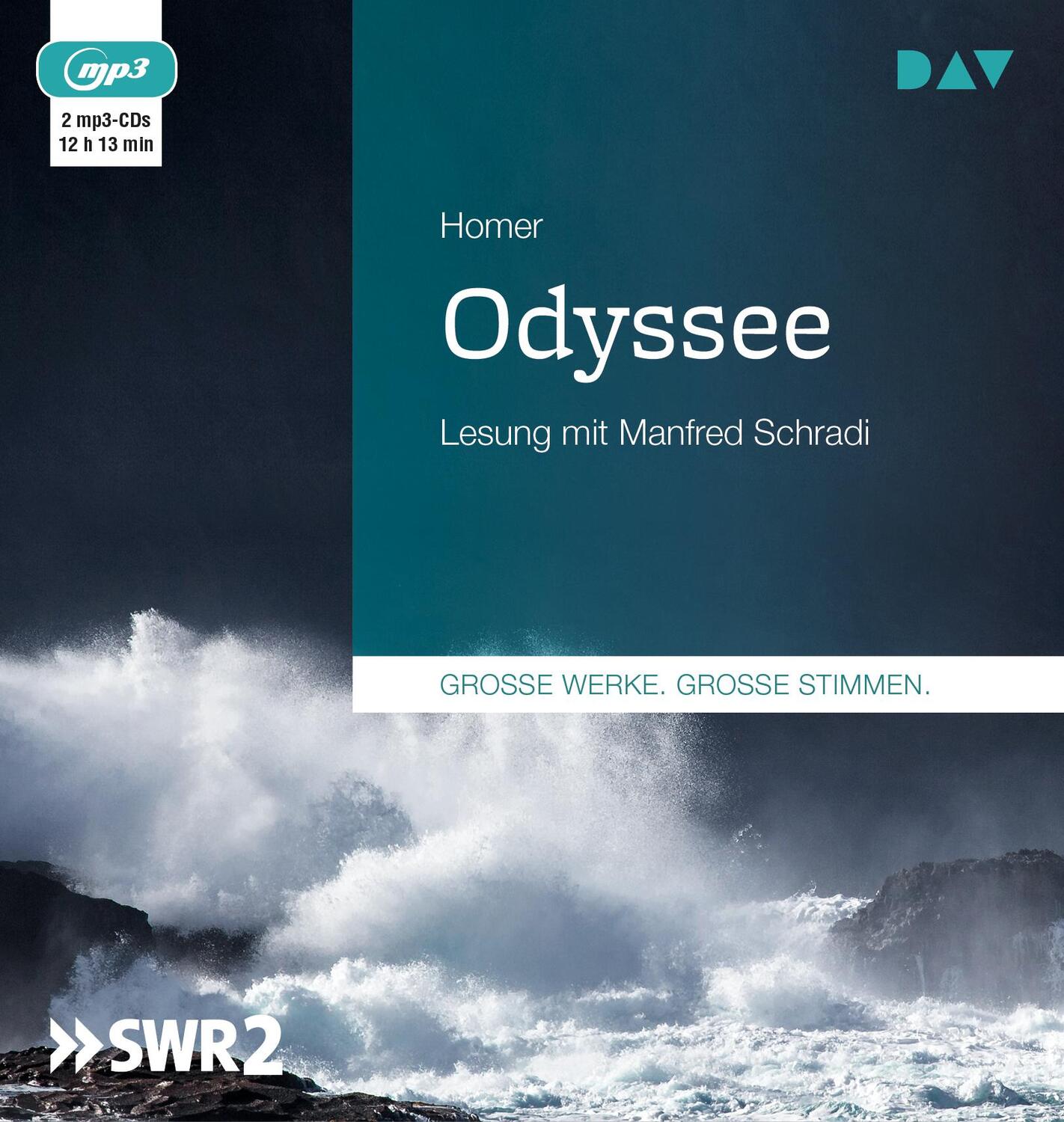 Cover: 9783742406941 | Odyssee | Lesung mit Manfred Schradi (2 mp3-CDs) | Homer | MP3 | 2