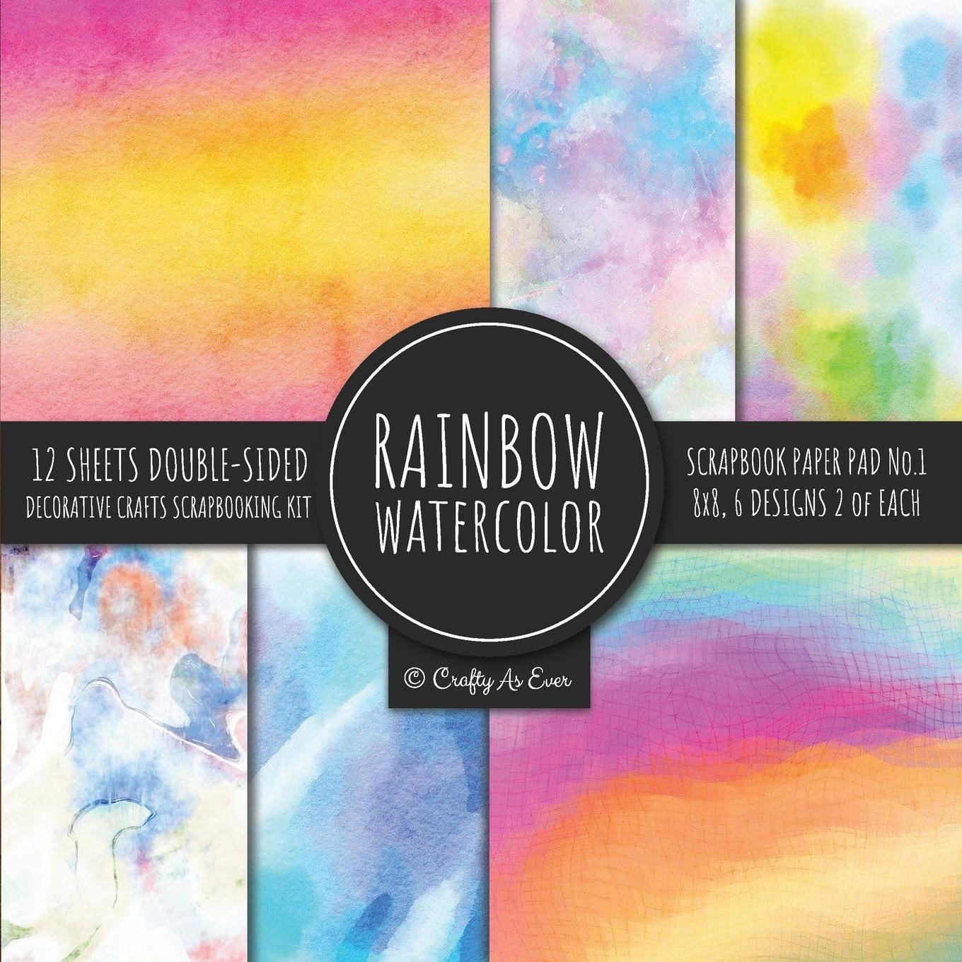 Cover: 9781951373016 | Rainbow Watercolor Scrapbook Paper Pad Vol.1 Decorative Crafts...