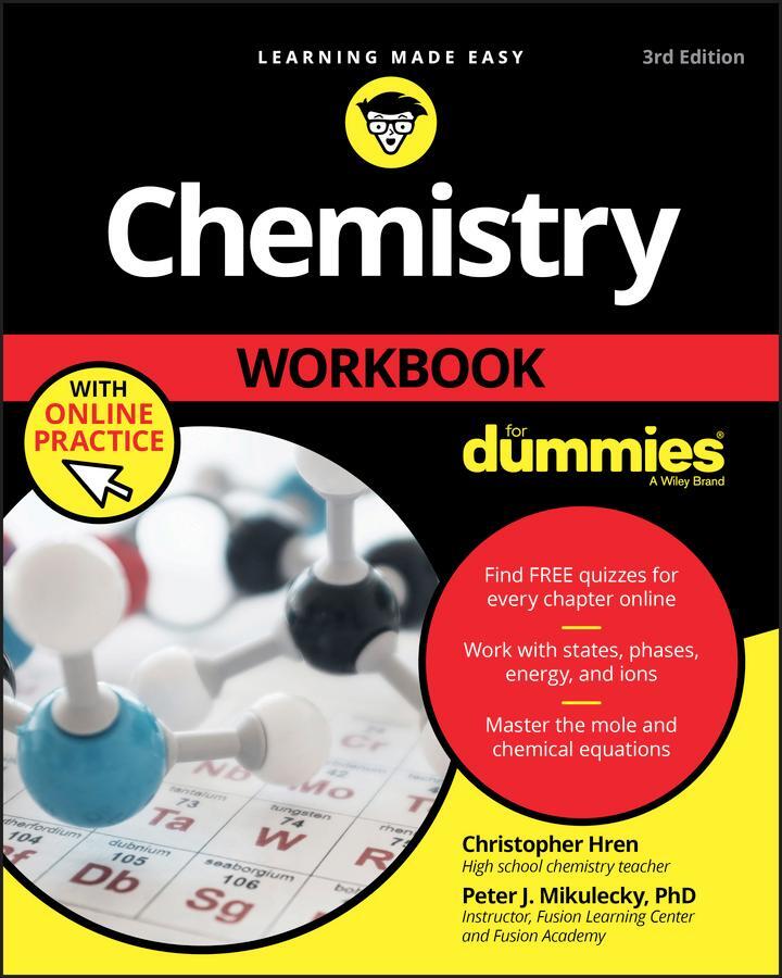 Cover: 9781119357452 | Chemistry Workbook for Dummies with Online Practice | Hren (u. a.)