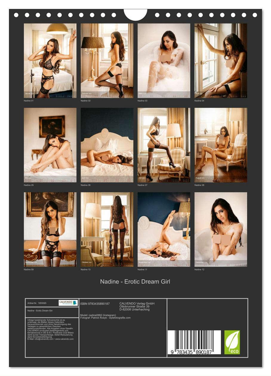 Bild: 9783435890187 | Nadine - Erotic Dream Girl (Wandkalender 2025 DIN A4 hoch),...