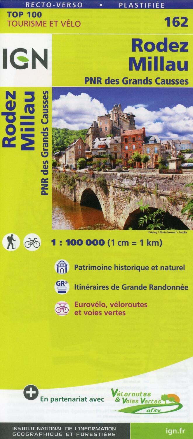 Cover: 9782758543824 | Rodez Millau 1:100 000 | (Land-)Karte | IGN 1 : 100 000 | Französisch