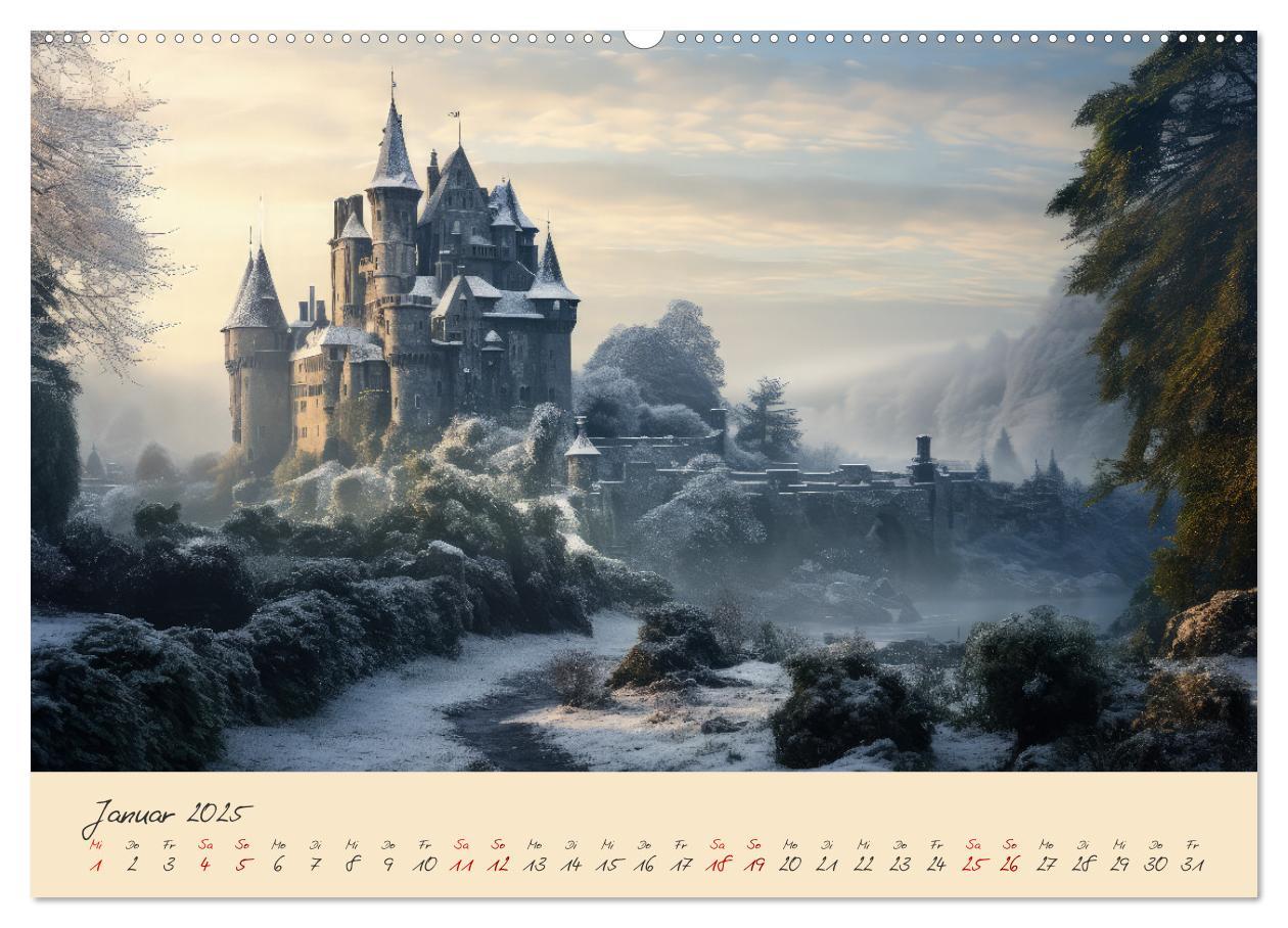 Bild: 9783383892165 | Jahreszeiten im Mittelalter (hochwertiger Premium Wandkalender 2025...