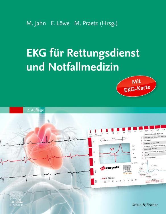 Cover: 9783437482236 | EKG für Rettungsdienst und Notfallmedizin | Matthias Jahn (u. a.)
