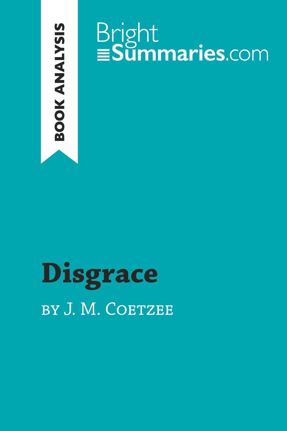 Cover: 9782808016384 | Disgrace by J. M. Coetzee (Book Analysis) | Bright Summaries | Buch