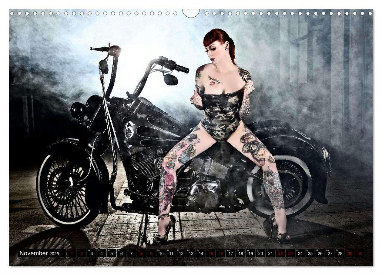 Bild: 9783435050208 | Motorräder und Sexy Girls (Wandkalender 2025 DIN A3 quer), CALVENDO...