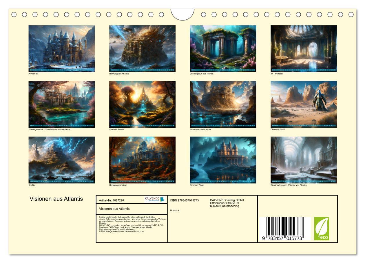 Bild: 9783457015773 | Visionen aus Atlantis (Wandkalender 2025 DIN A4 quer), CALVENDO...