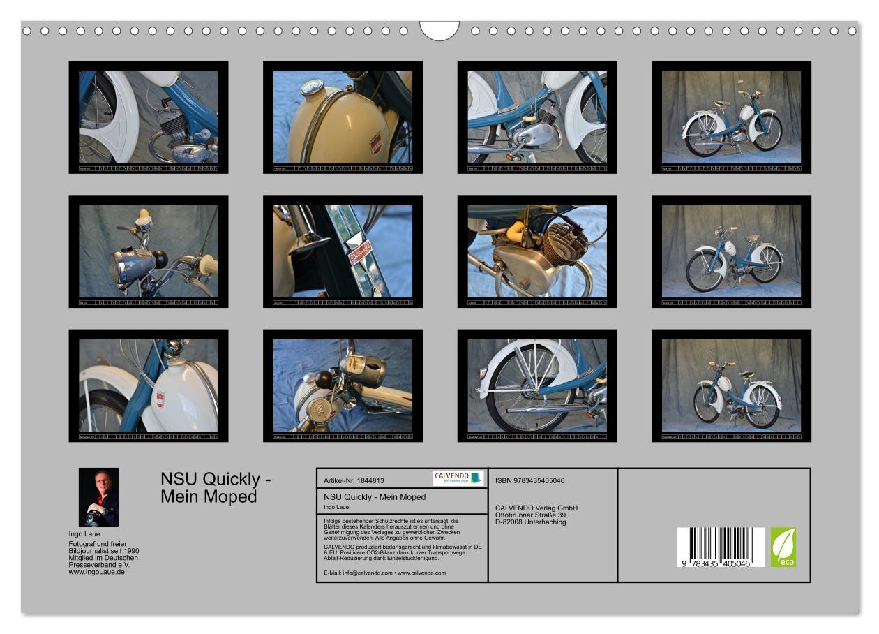 Bild: 9783435405046 | NSU Quickly - Mein Moped (Wandkalender 2025 DIN A3 quer), CALVENDO...