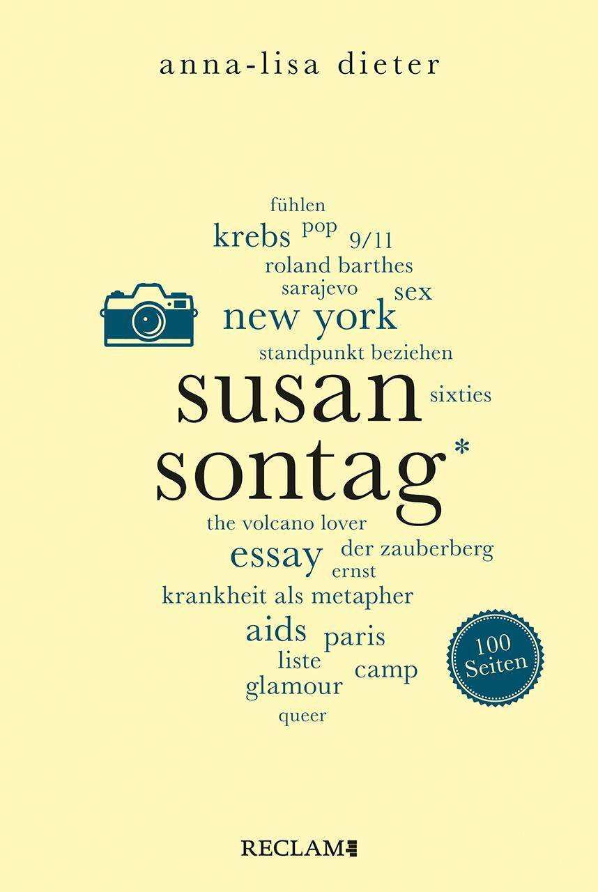 Cover: 9783150206751 | Susan Sontag. 100 Seiten | Anna-Lisa Dieter | Taschenbuch | Broschiert