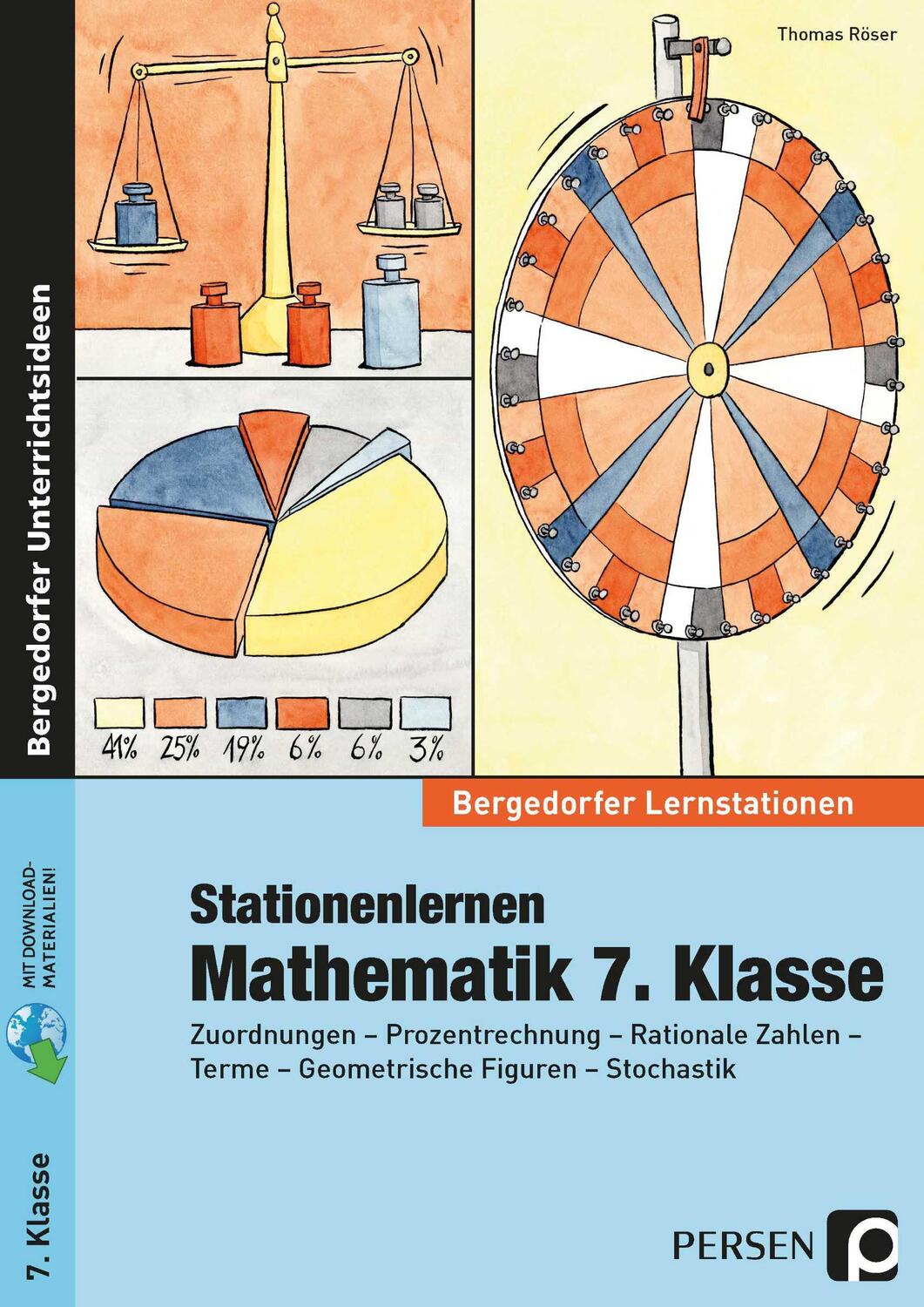 Cover: 9783403233657 | Stationenlernen Mathematik 7. Klasse | Thomas Röser | Bundle | Deutsch