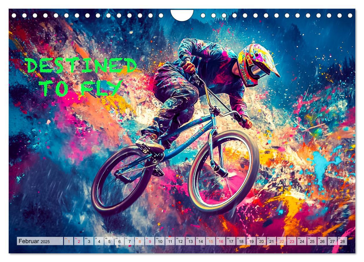 Bild: 9783457184837 | BMX - Coole Slogans (Wandkalender 2025 DIN A4 quer), CALVENDO...