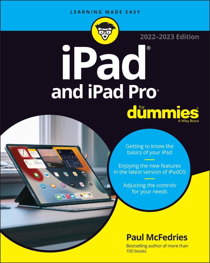 Cover: 9781119875734 | iPad and iPad Pro For Dummies | Paul McFedries | Taschenbuch | XIV