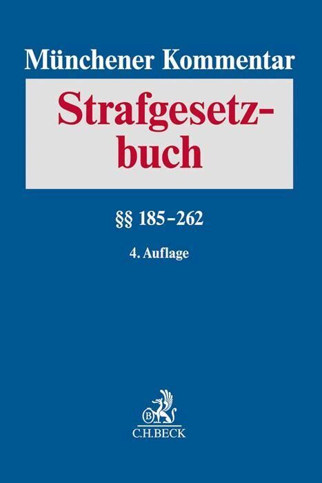 Cover: 9783406746048 | Münchener Kommentar zum Strafgesetzbuch Bd. 4: §§ 185-262 | Buch