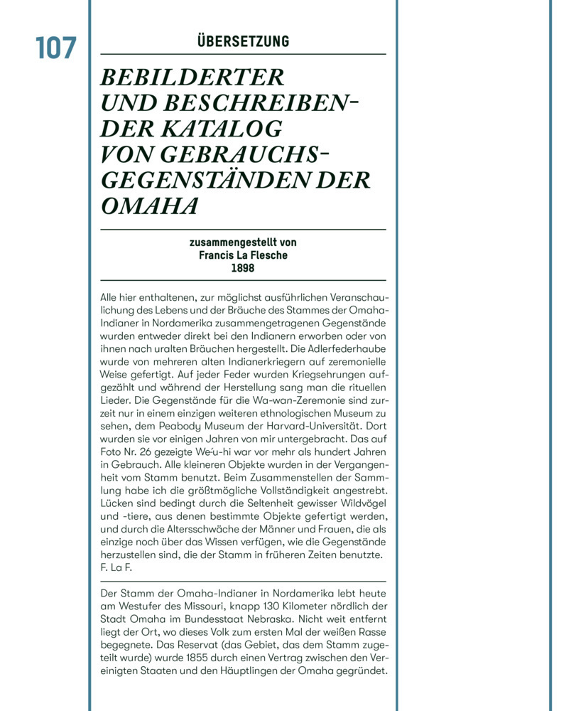 Bild: 9783422990753 | Gegen den Strom | Die Omaha. Francis La Flesche und seine Sammlung