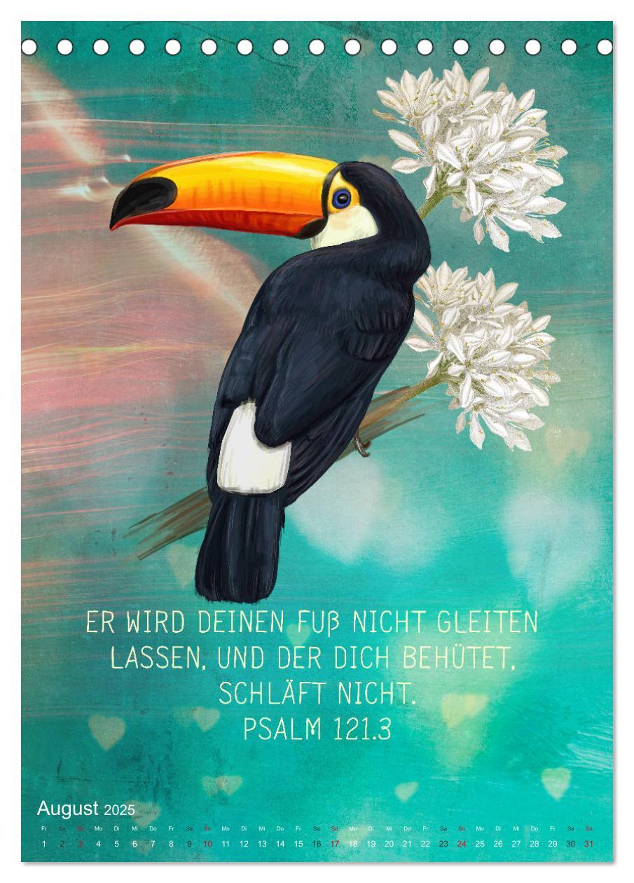 Bild: 9783435961399 | Bibelworte für Vogelfreunde (Tischkalender 2025 DIN A5 hoch),...