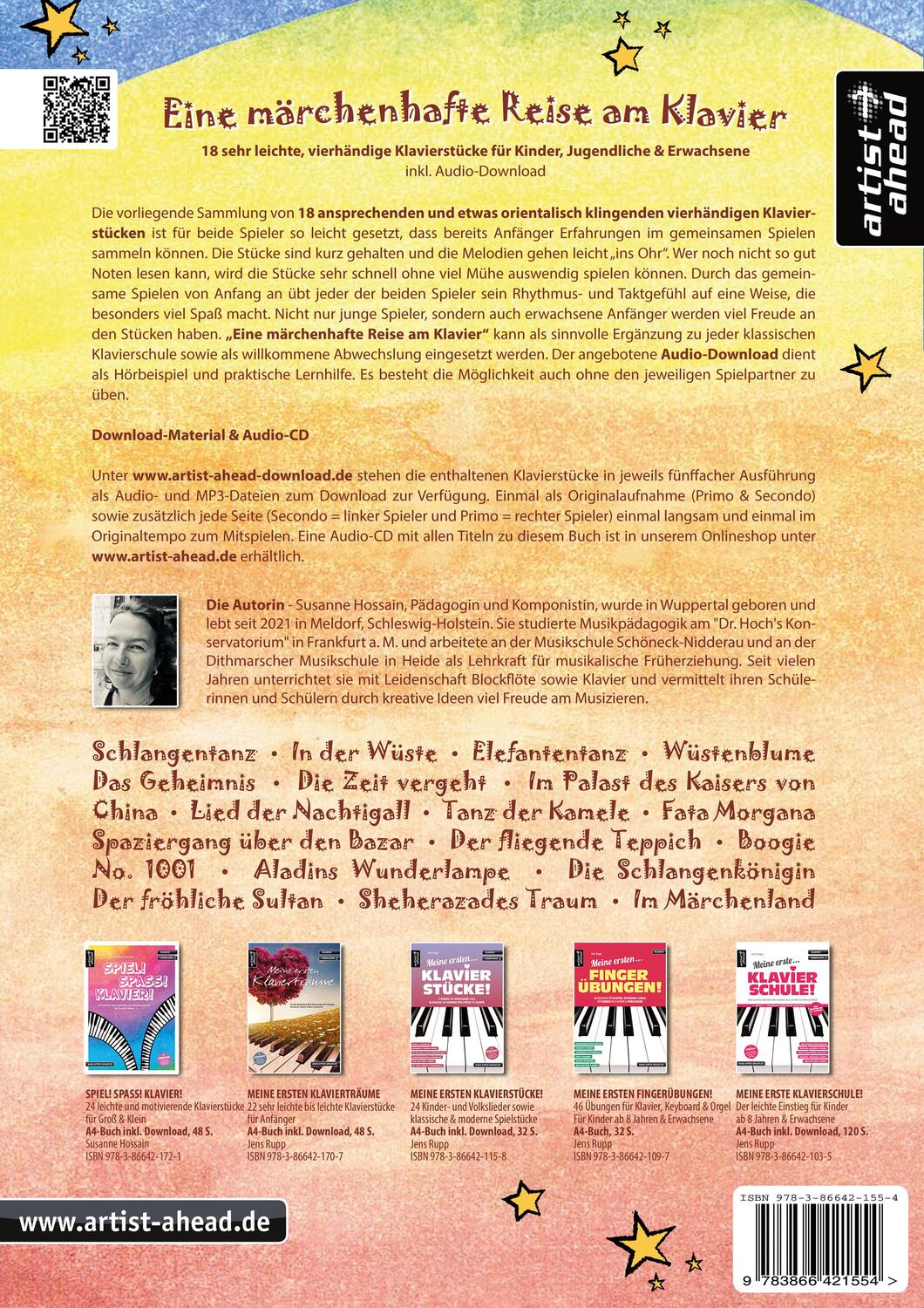 Rückseite: 9783866421554 | Eine märchenhafte Reise am Klavier | Susanne Hossain | Broschüre