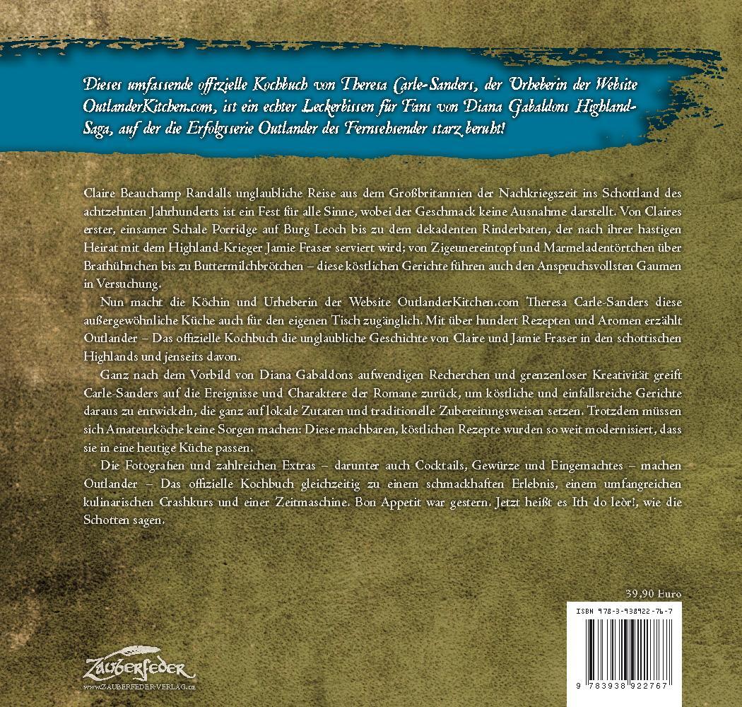Rückseite: 9783938922767 | Outlander - Das offizielle Kochbuch zur Highland-Saga | Carle-Sanders