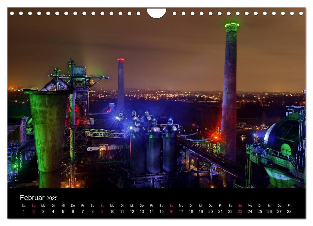 Bild: 9783435725212 | Duisburg Nachtmomente 2025 (Wandkalender 2025 DIN A4 quer),...