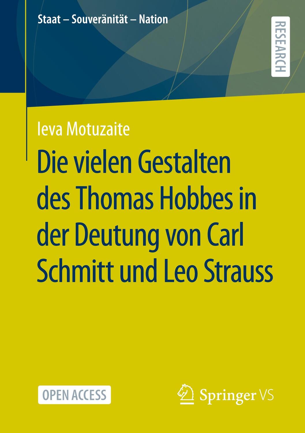 Cover: 9783658388041 | Die vielen Gestalten des Thomas Hobbes in der Deutung von Carl...