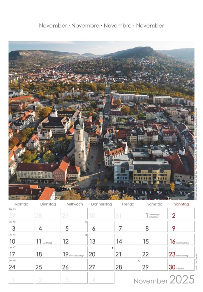 Bild: 4251732343361 | Thüringen 2025 - Bild-Kalender 23,7x34 cm - Regional-Kalender -...