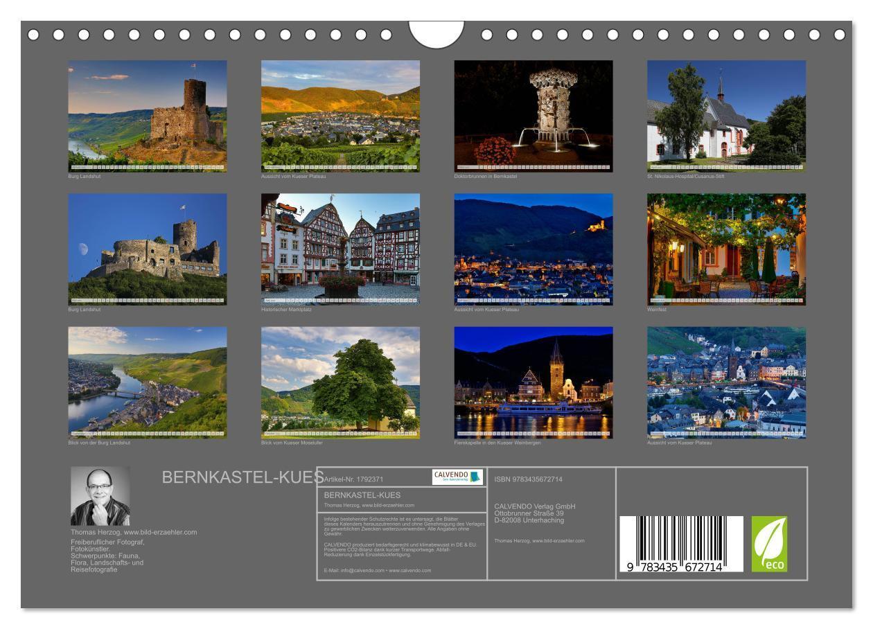 Bild: 9783435672714 | BERNKASTEL-KUES (Wandkalender 2025 DIN A4 quer), CALVENDO...