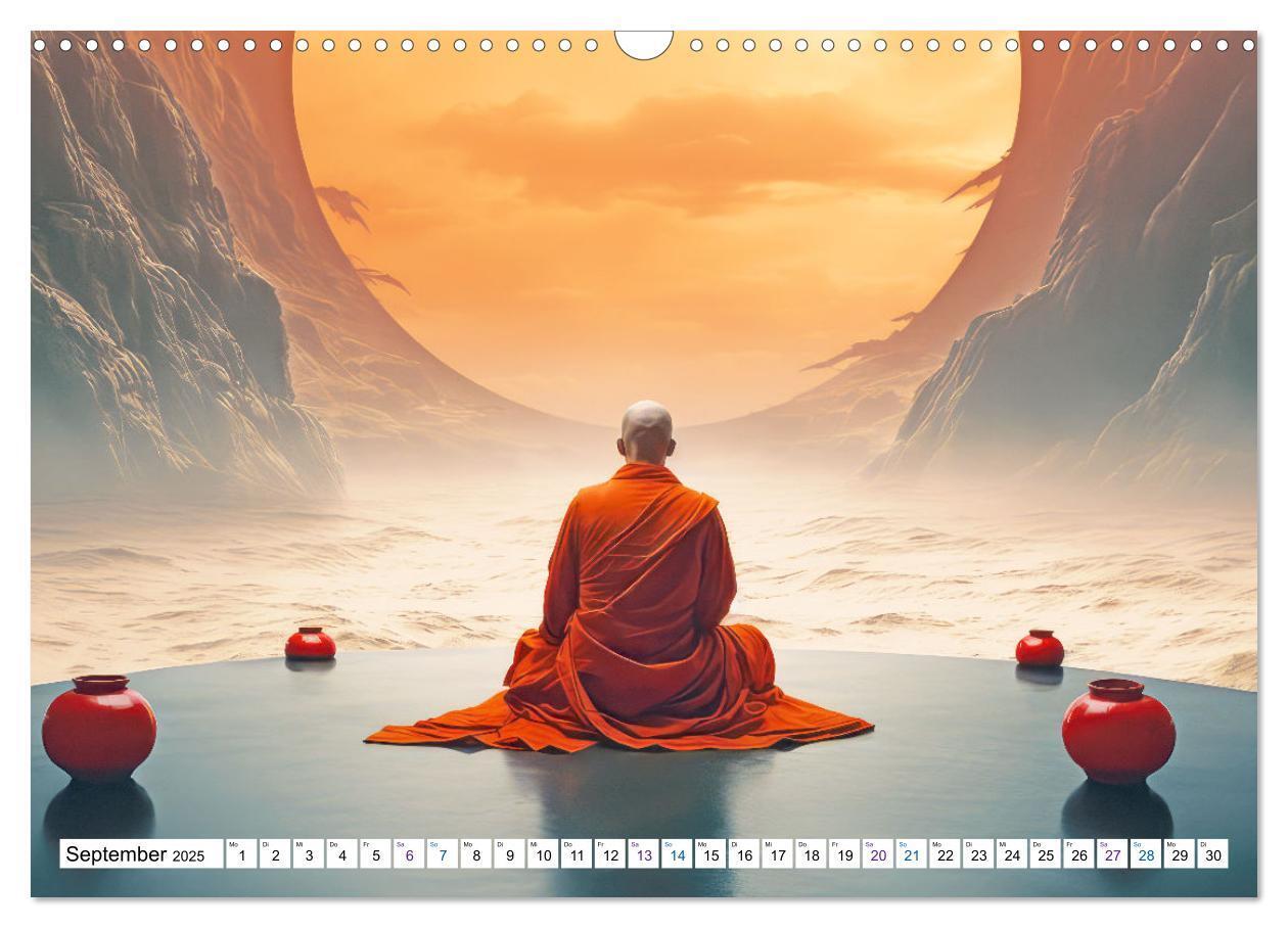 Bild: 9783383779978 | Meditation und weiter Horizont (Wandkalender 2025 DIN A3 quer),...