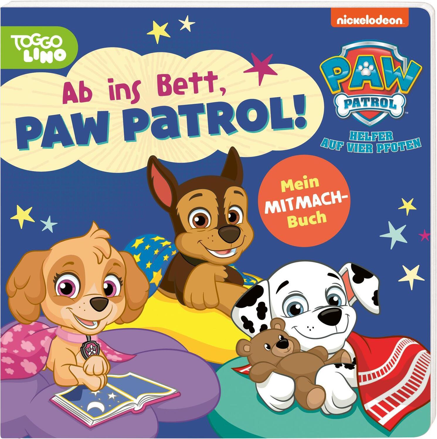 Cover: 9783845124032 | PAW Patrol Pappbilderbuch: Ab ins Bett, PAW Patrol! | Buch | 18 S.
