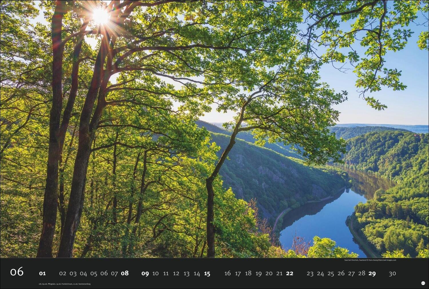 Bild: 9783756408269 | Deutschlands Naturparadiese Kalender 2025 | Harenberg | Kalender