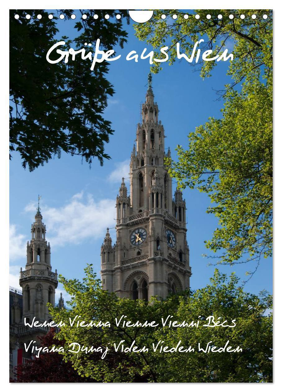 Cover: 9783383601552 | Grüsse aus Wien (Wandkalender 2024 DIN A4 hoch), CALVENDO...