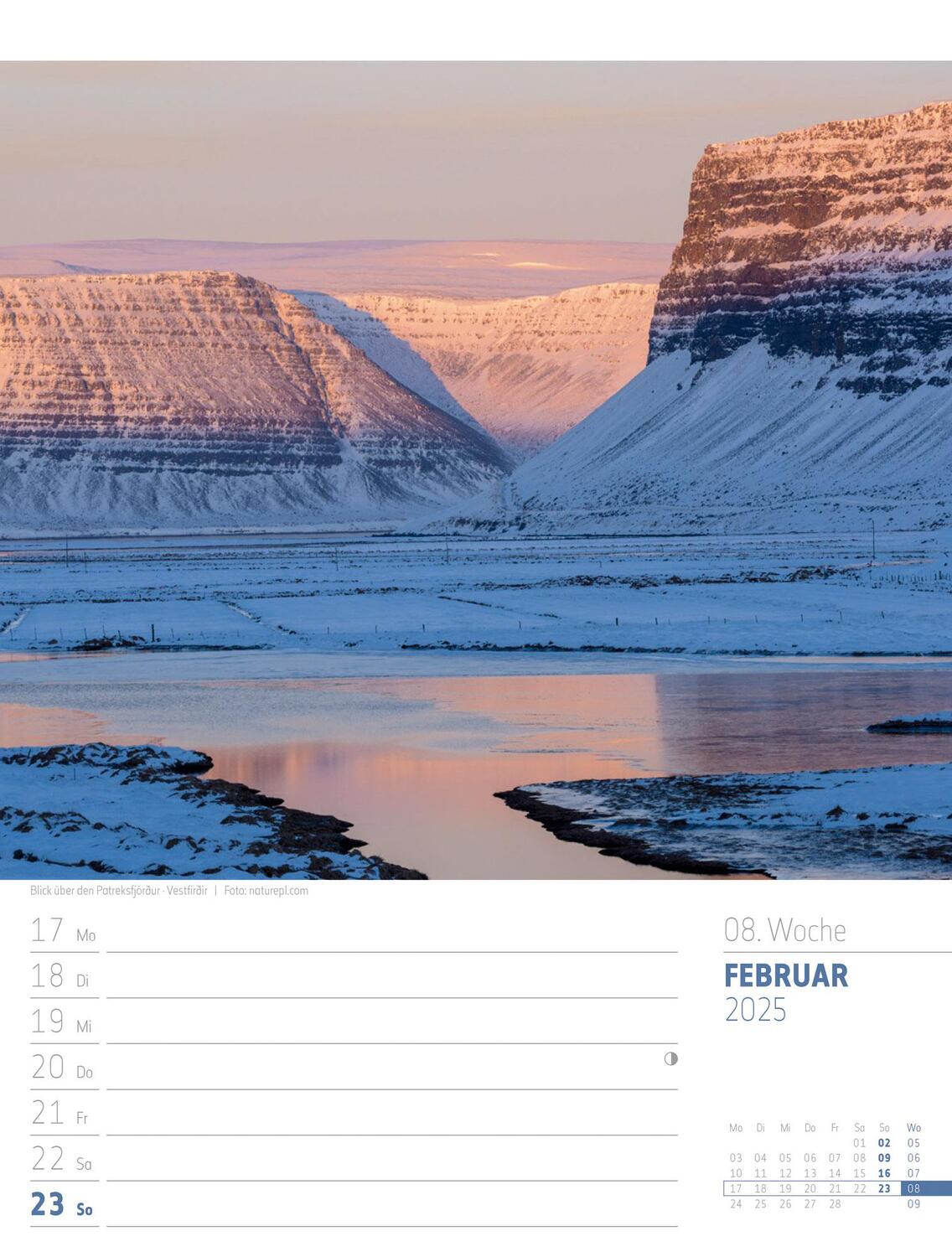 Bild: 9783838425917 | Island - Die Insel aus Feuer und Eis - Wochenplaner Kalender 2025