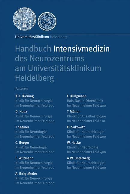Cover: 9783540694861 | Handbuch Intensivmedizin des Neurozentrums am Universitätsklinikum...