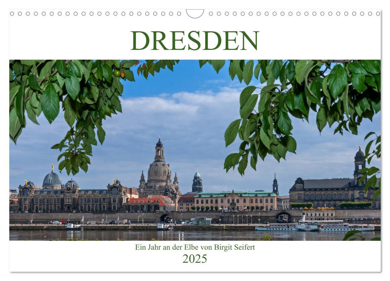 Cover: 9783435712809 | Dresden, ein Jahr an der Elbe (Wandkalender 2025 DIN A3 quer),...