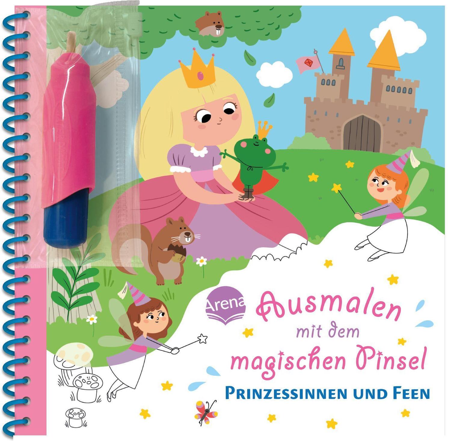 Cover: 9783401719269 | Ausmalen mit dem magischen Pinsel. Prinzessinnen und Feen | Buch