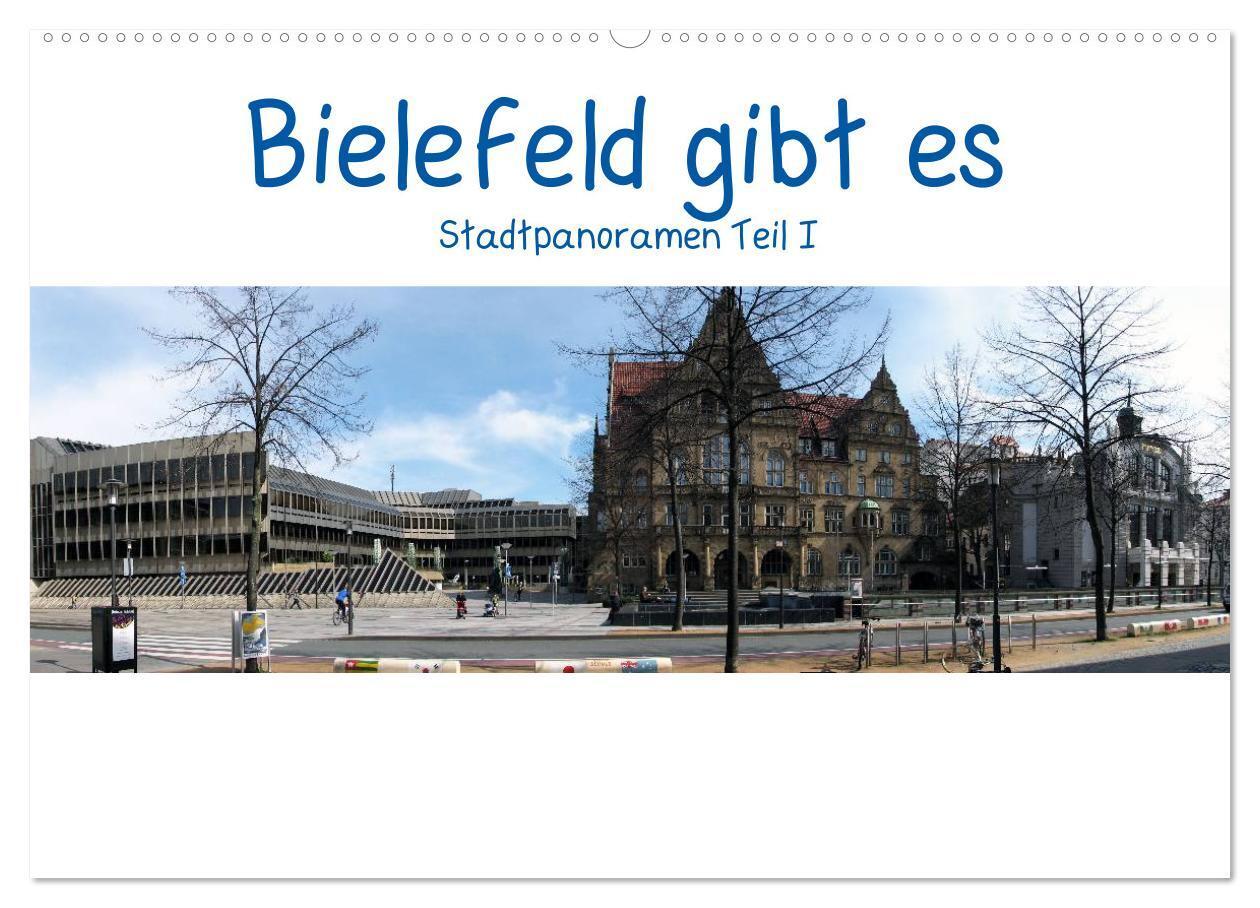 Cover: 9783383495311 | Bielefeld gibt es! Stadtpanoramen (Wandkalender 2024 DIN A2 quer),...