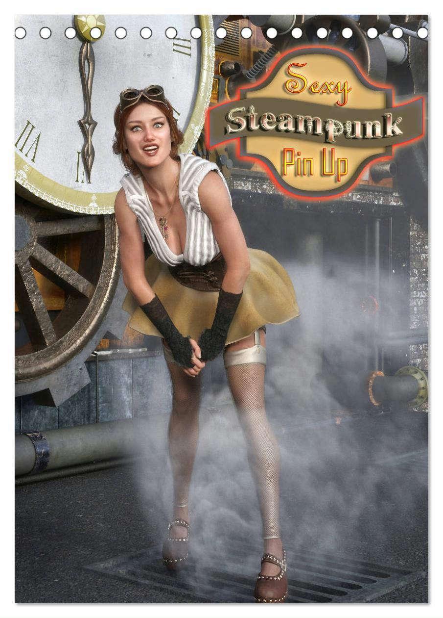 Cover: 9783435938834 | Sexy Steampunk Pin Up (Tischkalender 2025 DIN A5 hoch), CALVENDO...