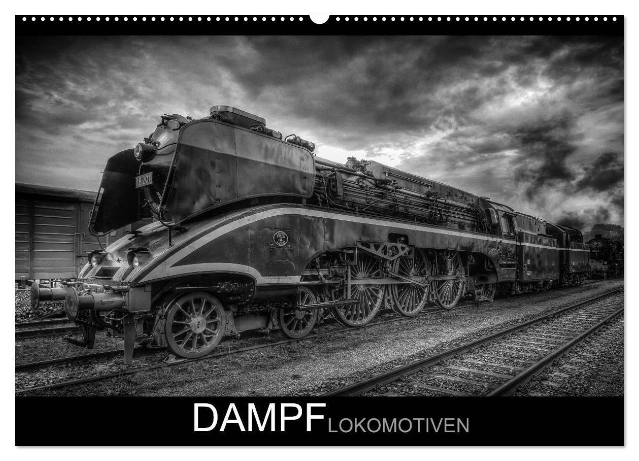 Cover: 9783383569456 | Dampflokomotiven (Wandkalender 2024 DIN A2 quer), CALVENDO...