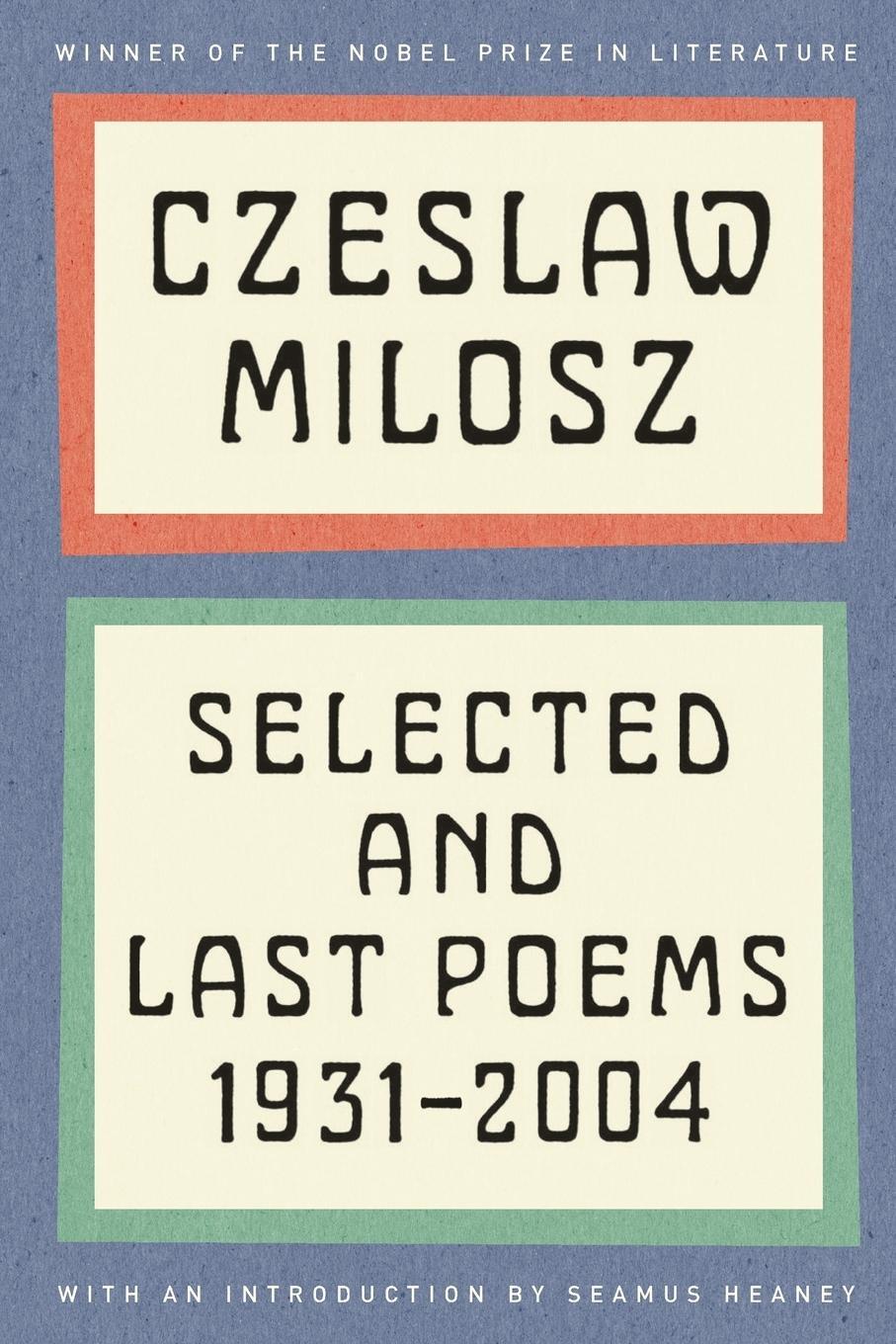 Cover: 9780062095886 | Selected and Last Poems | Czeslaw Milosz | Taschenbuch | Paperback