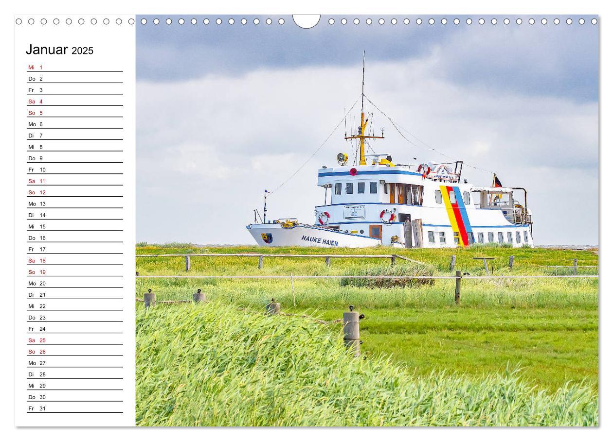 Bild: 9783435115419 | Hallig Hooge - Romantik Pur (Wandkalender 2025 DIN A3 quer),...