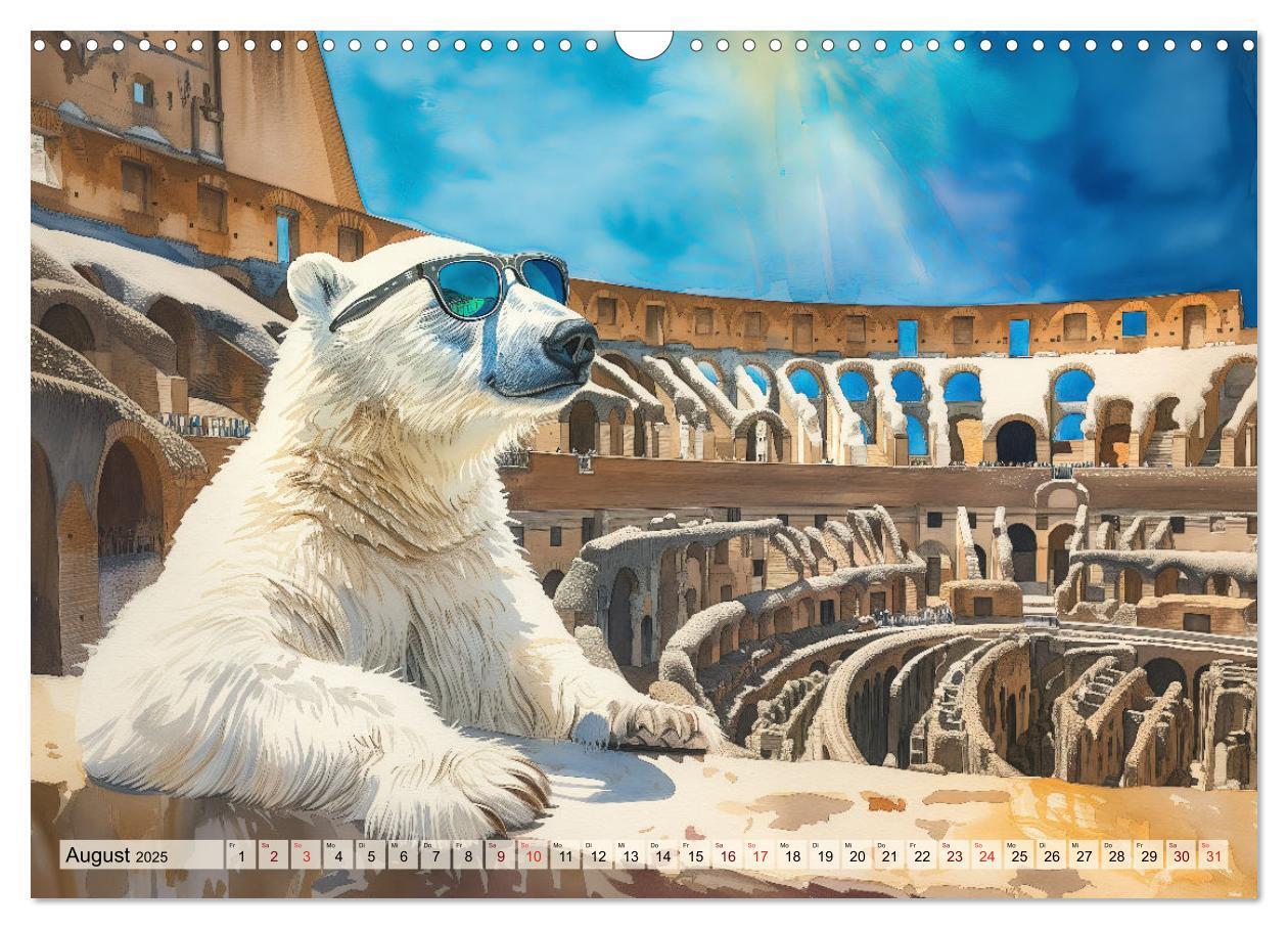 Bild: 9783383781940 | Eisbär Eik auf Europareise (Wandkalender 2025 DIN A3 quer),...