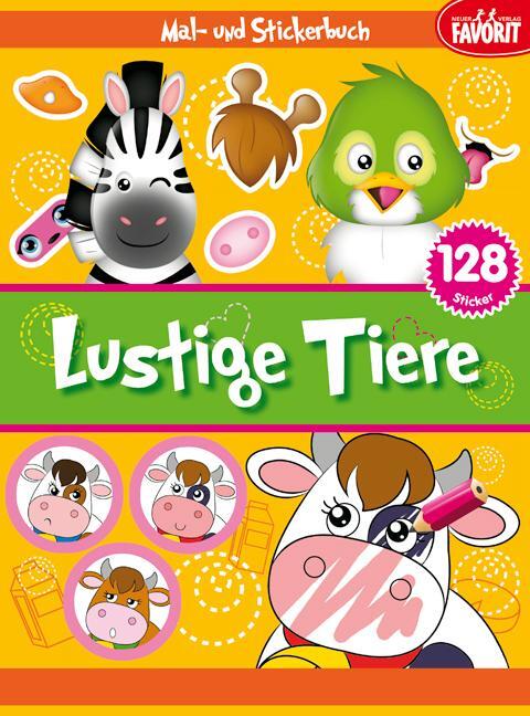 Cover: 9783849439842 | Lustige Tiere | Mal- und Stickerbuch | Taschenbuch | Deutsch | 2013