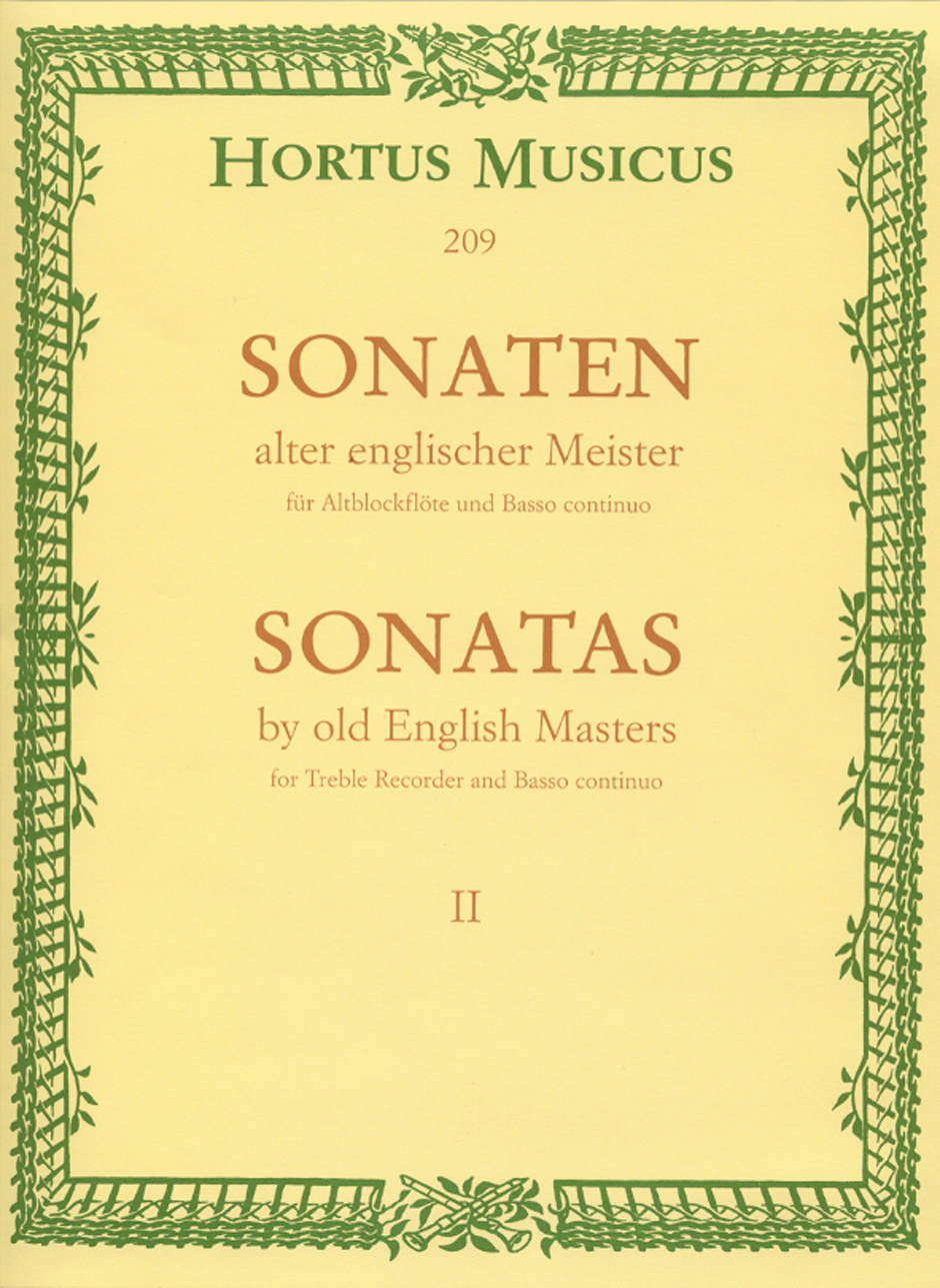 Cover: 9790006004133 | Sonatas English Masters Vol2 Treb Rec-Bc | Partitur + Stimmen