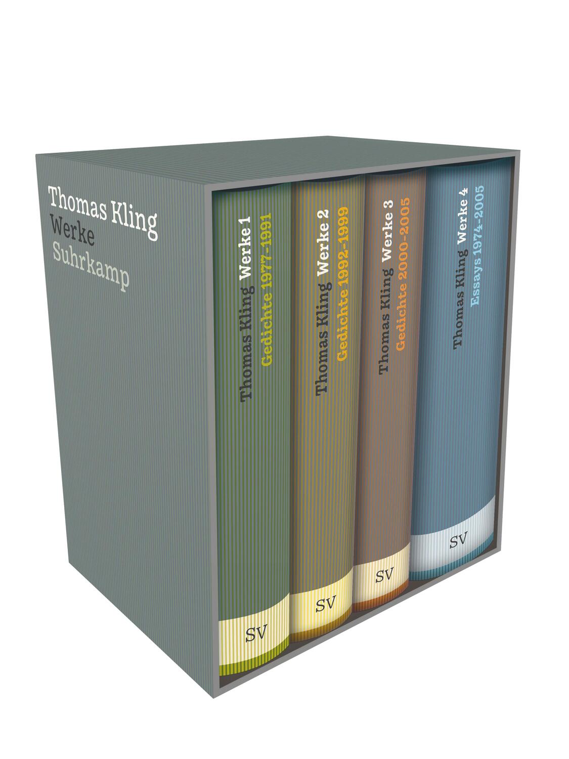 Cover: 9783518429556 | Werke in vier Bänden | Thomas Kling | Buch | Deutsch | 2020 | Suhrkamp