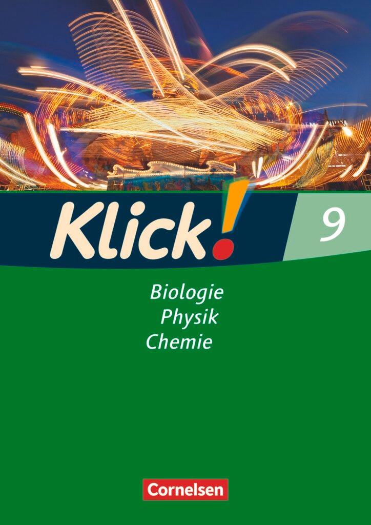 Cover: 9783060612321 | Klick! 9 Biologie, Physik, Chemie. Arbeitsheft. Westliche...