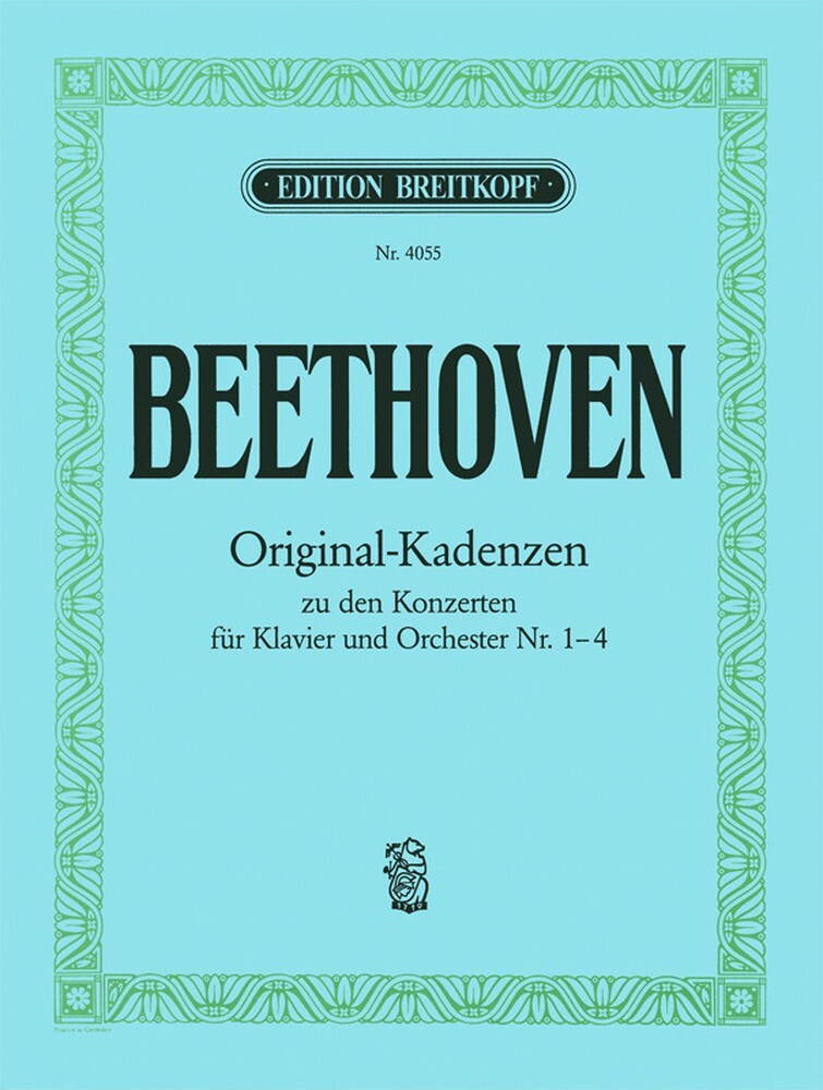 Cover: 9790004162187 | 8 Kadenzen zu Konz.Nr.1,2,3,4 | Ludwig van Beethoven | Buch