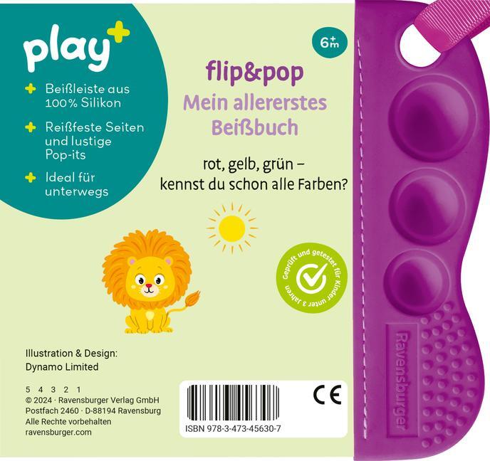 Bild: 9783473456307 | Ravensburger Play+ flip&amp;pop: Erste Farben (Mein allererstes Beißbuch)