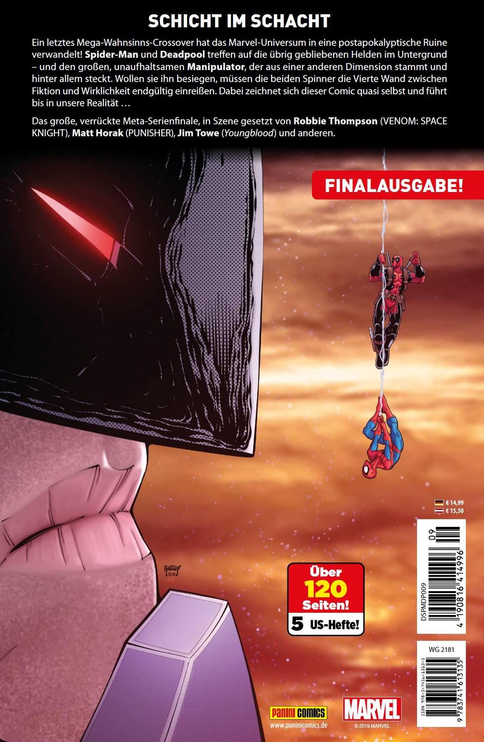Rückseite: 9783741613135 | Spider-Man/Deadpool | Bd. 9: Durch die Vierte Wand | Thompson (u. a.)
