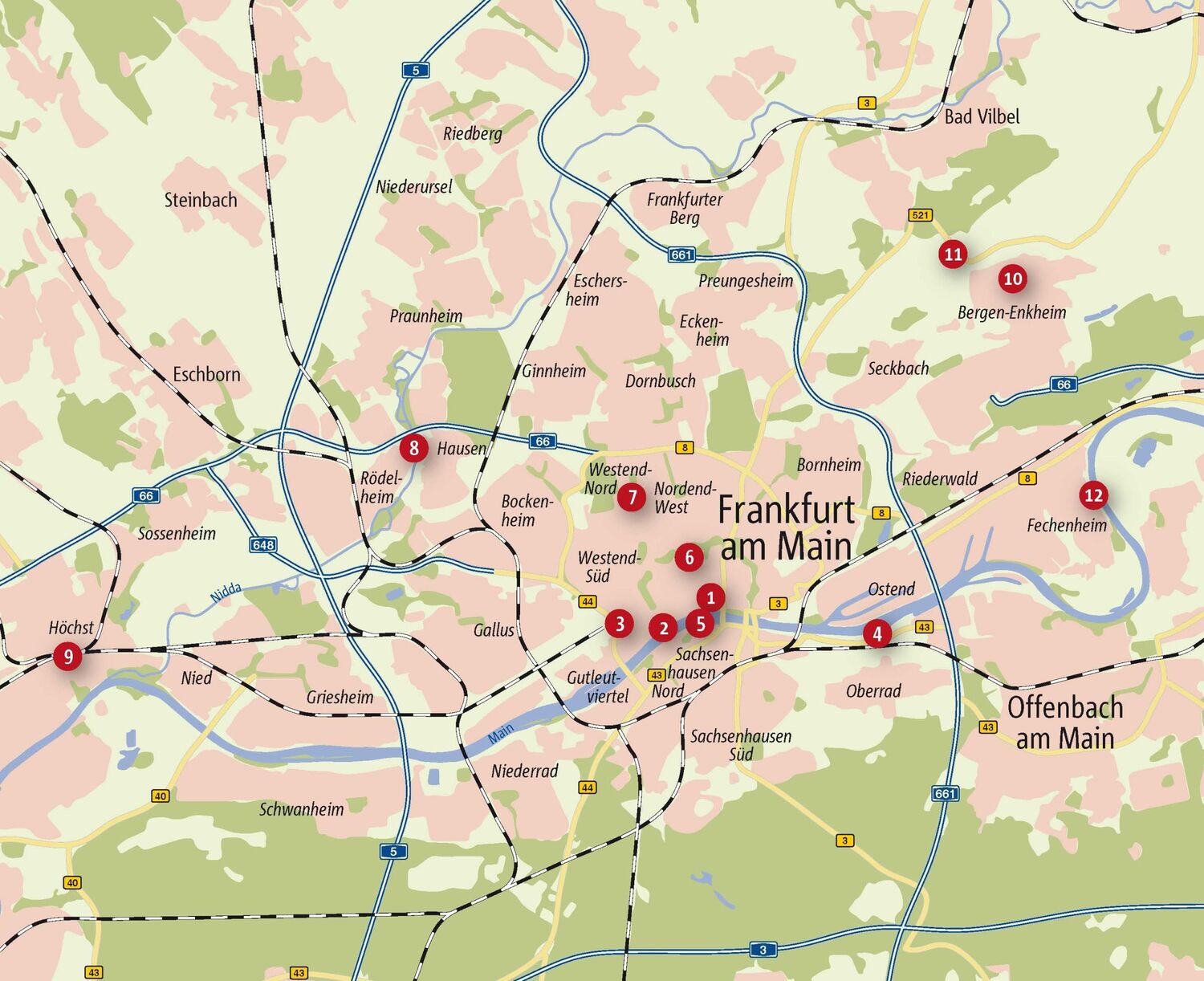 Bild: 9783770023004 | Zu Fuß durch Frankfurt | 12 Spaziergänge | Annette Friauf | Buch