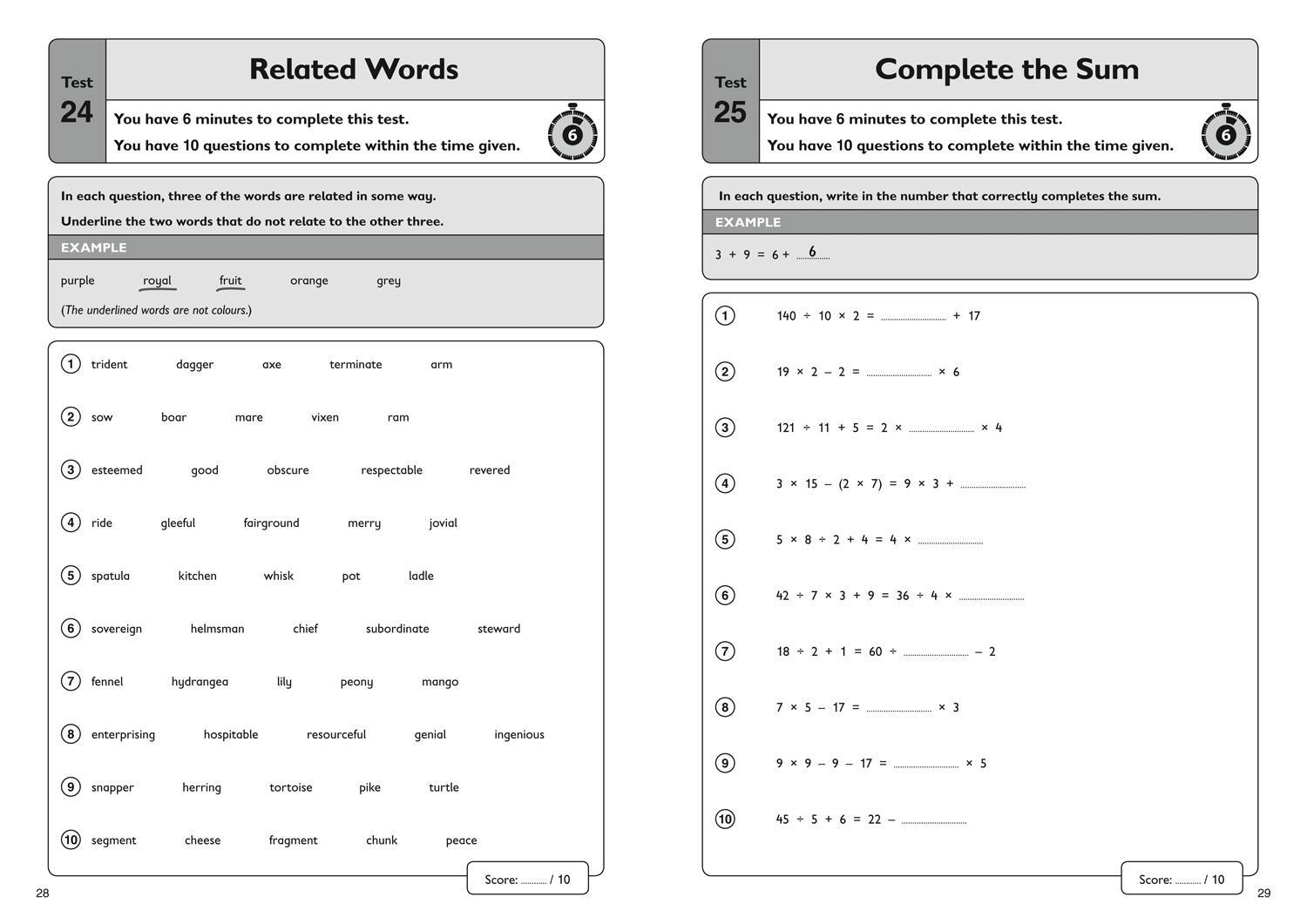 Bild: 9781844199167 | 11+ Verbal Reasoning Quick Practice Tests Age 10-11 (Year 6) | 11